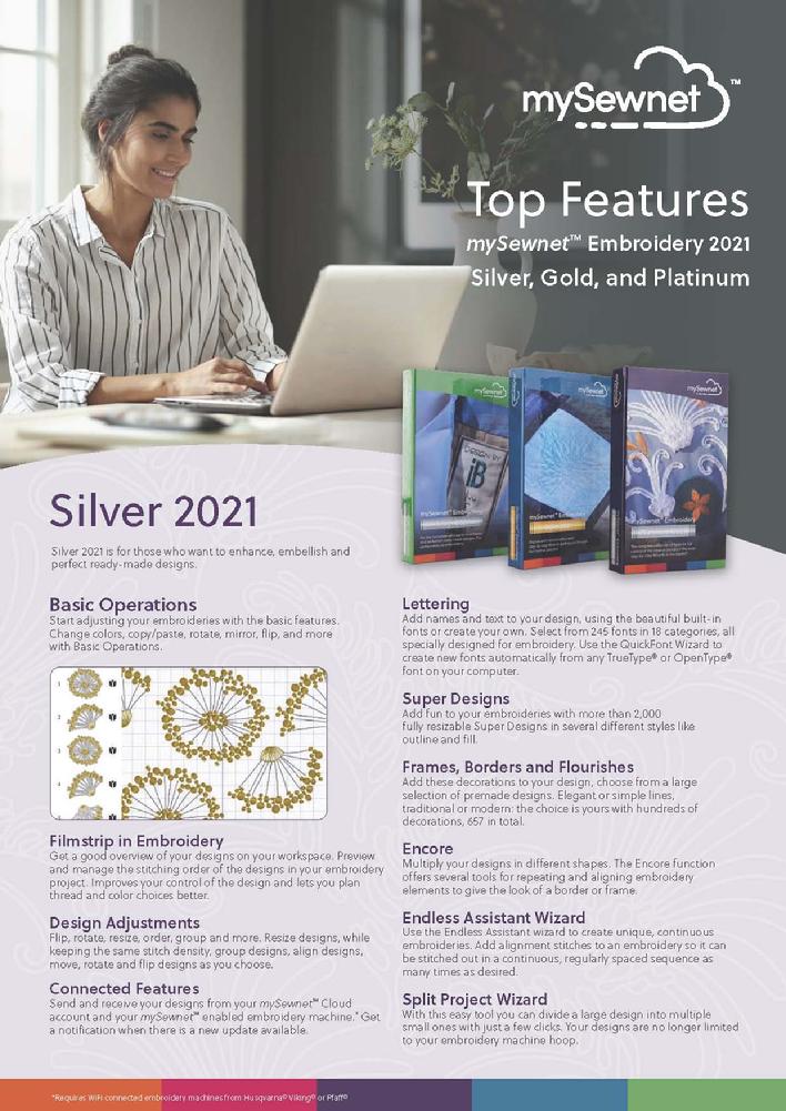 My Sewnet Software Silver