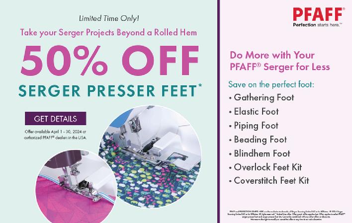 Pfaff Serger Feet Special